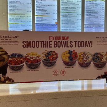 Smoothie King - smoothie bowls on display - Juice Bars & Smoothies Near Me - Duluth, Georgia