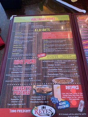Menu photo 6 Reyes Mexican Grill Cleveland, TX