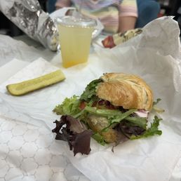 My chicken salad sandwich on a croissant