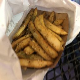 Spicy fries with cheesy dipping sauce Spicy fries with cheesy dipping sauce