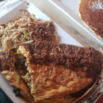 Lunch. Supper! - Blacken shrimp and chicken Omelet - New American Near Me - Richmond, Virginia
