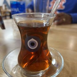 Grill Mediterranean Cuisine and Mega Istanbul Food Court - Tea with the evil eye for protection
