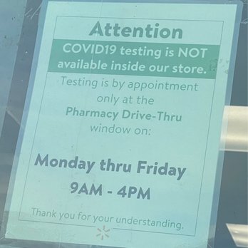 Walmart Pharmacy - Drive thru COVID testing available - Pharmacy Near Me - Apopka, Florida Walmart Pharmacy - Drive thru COVID testing available - Pharmacy Near Me - Apopka, Florida