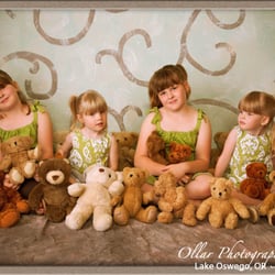 Ollar Photography - Two Sets of Twin Daughters from Beaverton, OR in Portrait Studio