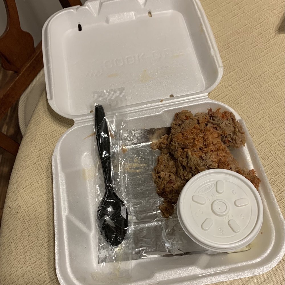 incomplete barbecue plate