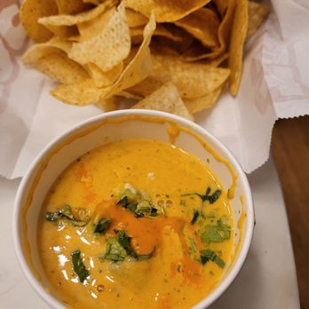 Torchy's Tacos - Green Chile Queso + Chips - Tacos Near Me - Austin, Texas