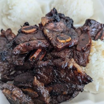 Matiki Island Barbecue - Kalbi plate with all rice 5/5 - Hawaiian Near Me - Fullerton, California