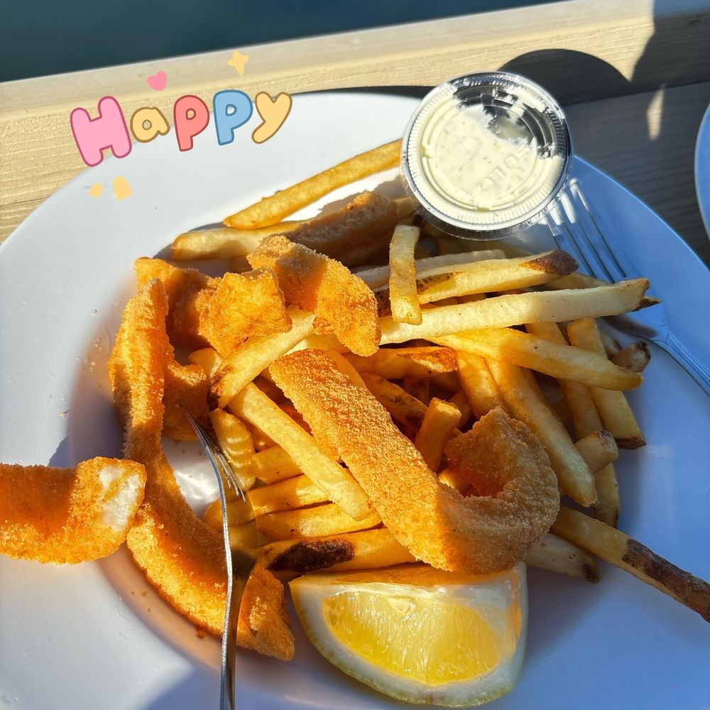 Mersea's - Fried calamari with photos chips - Bars Near Me - Avila Beach, California