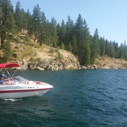 New Sun Adventures - Leaving the boardwalk marina on a hot July day.