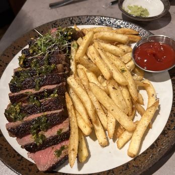 Rayza's Restaurant - New York Strip with Truffle Fries. Delicious! - Sushi Bars Near Me - Daphne, Alabama