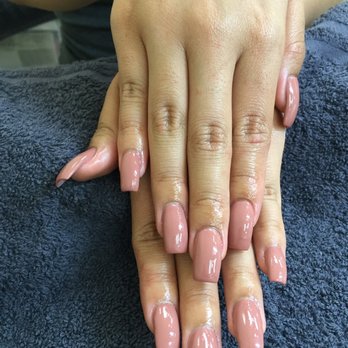 SOPHIA NAILS & SPA - I got a full set with medium length and a nude pinky gel shade. - Nail Salons Near Me - Poway, California SOPHIA NAILS & SPA - I got a full set with medium length and a nude pinky gel shade. - Nail Salons Near Me - Poway, California