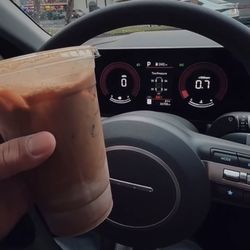 Rainbow Donuts - The Iced coffee is amazing