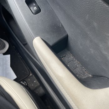 LusterFinish Mobile Auto Detailing - Car door panel and floor. - Auto Detailing Near Me