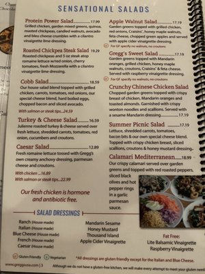 Menu photo 2 Gregg's Restaurants North Kingstown, RI