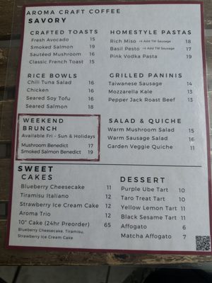 Menu photo 1 Aroma Craft Coffee Walnut, CA