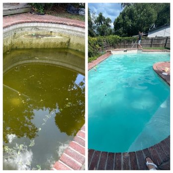Radiant Pools - the before and after of a pool - Pool Cleaners Near Me