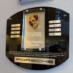 Philip Thearle's Autowerks Collision Center - They are Porsche Certified.
