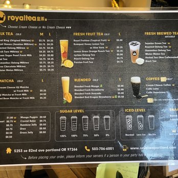 Royaltea Portland - menu (August 2020) - Bubble Tea Near Me - Portland, Oregon Royaltea Portland - menu (August 2020) - Bubble Tea Near Me - Portland, Oregon