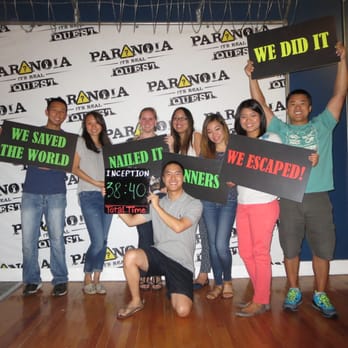 Paranoia Quest Escape the Room - We beat the Inception room with a total time of 38:40! 60-minute time limit. - Escape Games Near Me - Atlanta, Georgia