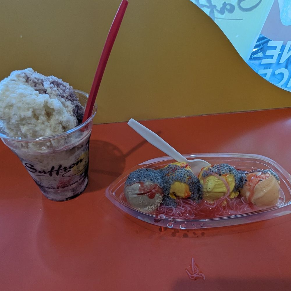 Saffron Spot - Malai Gola + Ice Cream Falooda. - Desserts Near Me - Artesia, California Saffron Spot - Malai Gola + Ice Cream Falooda. - Desserts Near Me - Artesia, California