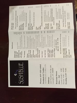 Menu photo 6 Sushi Blue Lexington, KY