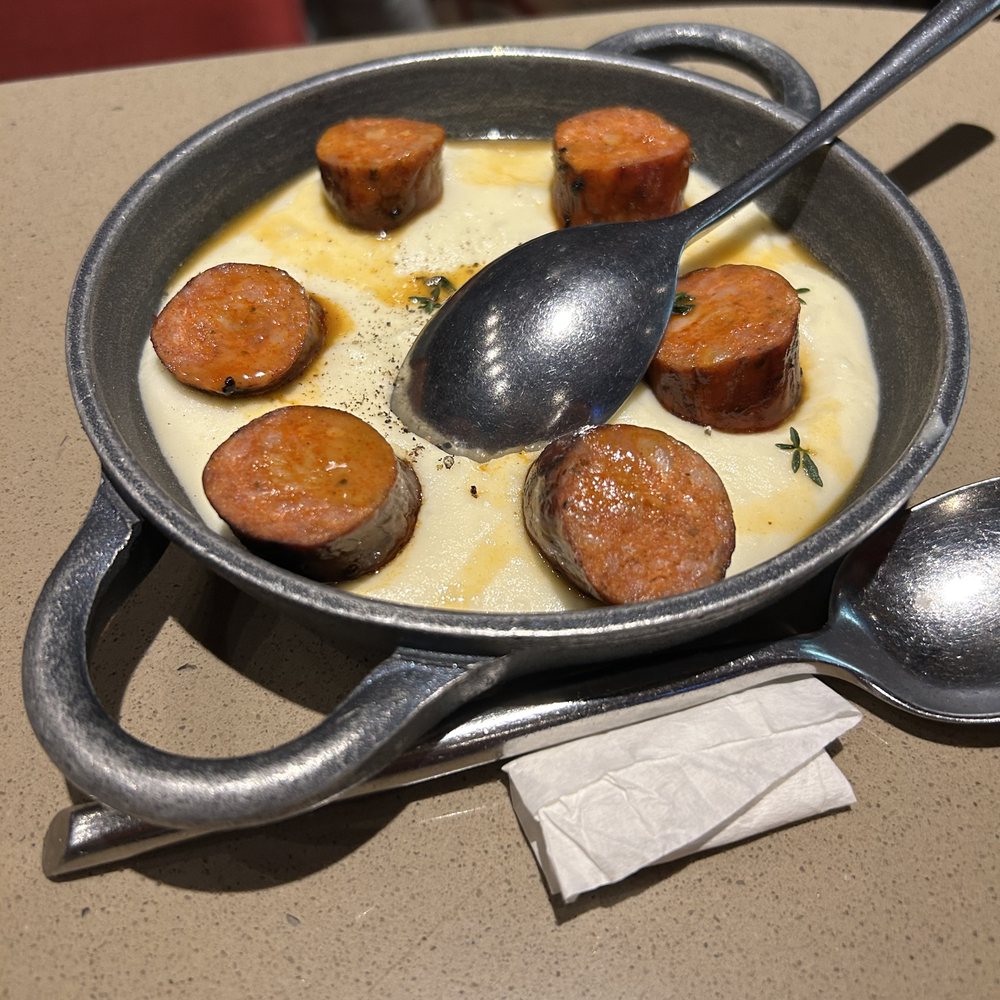 Jaleo - The house chorizo with potato (this ones on one of the back pages too) - Spanish Near Me - Washington, DC, District of Columbia Jaleo - The house chorizo with potato (this ones on one of the back pages too) - Spanish Near Me - Washington, DC, District of Columbia