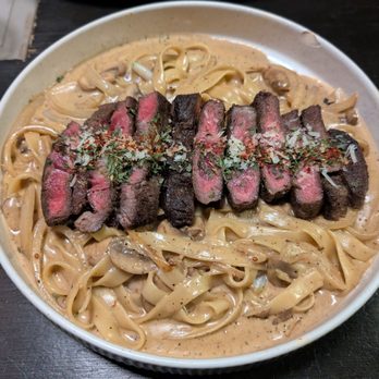 DA O’N - Steak Diane Pasta - Korean Near Me - Houston, Texas