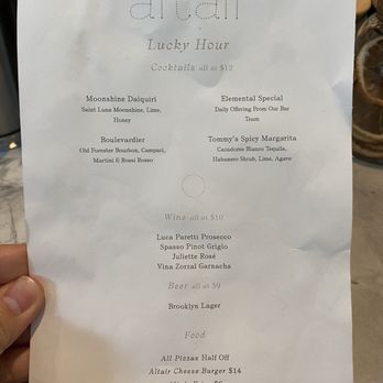 Altair NYC - Happy hour menu - New American Near Me - New York, New York Altair NYC - Happy hour menu - New American Near Me - New York, New York