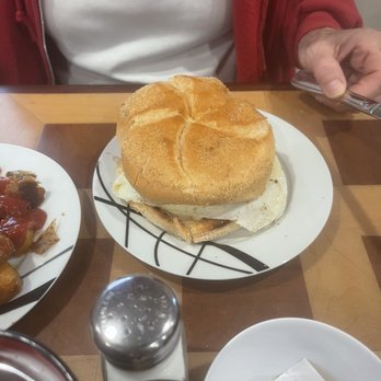 Sweet Jean's Cafe - Classic Egg and Cheese on a Kaiser roll - Breakfast & Brunch Near Me - East Hampton, Connecticut