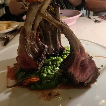 Ceron Kitchen - Rack of lamb with Asparagus Risotto - New American Near Me - Alameda, California