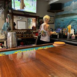 Sam's Hideaway - Jesstin maybe spell wrong but she is good bartender and very nice . Remind me " PINK"