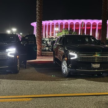 Luxground - Our fleet of Suburbans taking care of our clients at The Forum. - Limos Near Me