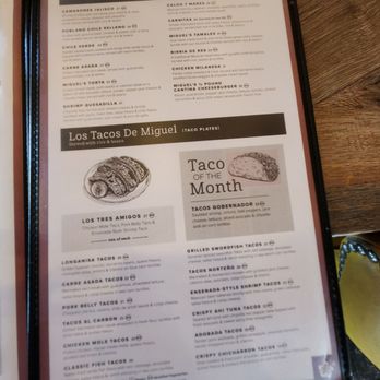 Miguel's Cocina - Menu - Mexican Near Me - San Diego, California