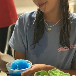 Nancy’s Ice Cream Café - Blue raspberry sno cone