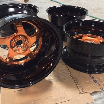 Bmore Kreative Custom Coatings - Faces were polished then powder coated in transparent copper. Lips, barrels and hardware powder coated in extreme mirror black. - Powder Coating Near Me - Elkridge, Maryland