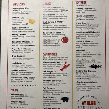 Linekin Bay Resort - Dinner Menu - Resorts Near Me - Boothbay Harbor, Maine Linekin Bay Resort - Dinner Menu - Resorts Near Me - Boothbay Harbor, Maine