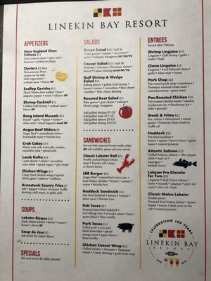 Menu photo 3 Linekin Bay Resort Boothbay Harbor, ME Menu photo 3 Linekin Bay Resort Boothbay Harbor, ME