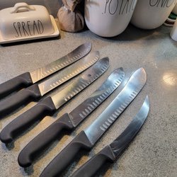 The Cutting Edge - The price of having six knives professionally sharpened with cheaper than buying one knife.