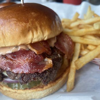 Ty's Burger House - Bacon blue cheese and crispy fries. - Burgers Near Me - Oceanside, California