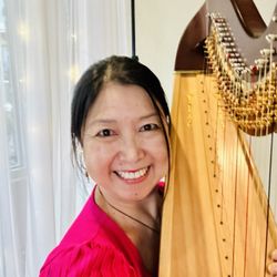 Carol Ng Piano and Harp Studio - Played the harp for Valentine's Day dinner at Ansel Park Independent Living.