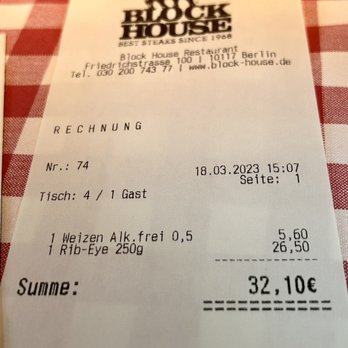 BLOCK HOUSE - Blockhouse Friedrichstraße - Steakhouses Near Me - Berlin, BE BLOCK HOUSE - Blockhouse Friedrichstraße - Steakhouses Near Me - Berlin, BE