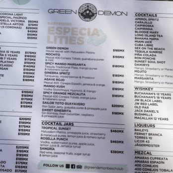 Green Demon - Drink menu - Tiki Bars Near Me Green Demon - Drink menu - Tiki Bars Near Me