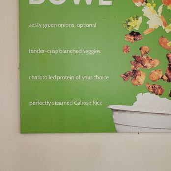 Flame Broiler - what goes into your bowl - Fast Food Near Me - Glendale, California