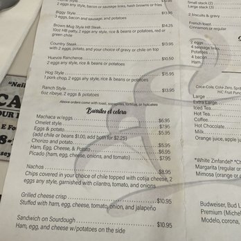 Brown Mug Cafe - Menu - Mexican Near Me - Winslow, Arizona