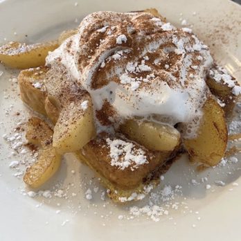 Fountain Place Restaurant - Apple Cinnamon French Toast - this is what dreams are made of! - American Near Me - Salem, Massachusetts Fountain Place Restaurant - Apple Cinnamon French Toast - this is what dreams are made of! - American Near Me - Salem, Massachusetts