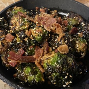 Finney's Crafthouse - Orange - Brussel sprouts with bacon - New American Near Me - Orange, California