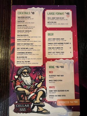 Menu photo 4 Cellar 335 Jersey City, NJ