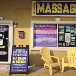 Go Madd 4 Massage - Outside front office door