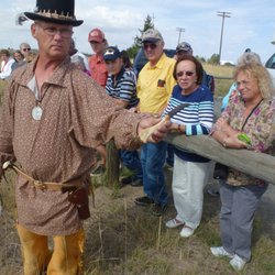 Inland Empire Tours - Stan Wills, Living History Interpretator, talks to our group.