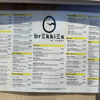Brekkies - Menu as of 4/2/2024 - Breakfast & Brunch Near Me - Solvang, California